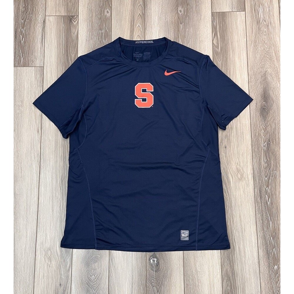 Nike Syracuse Orange Pro Combat Dri-Fit Hypercool Fitted Athletic Tee Mens Sz XL